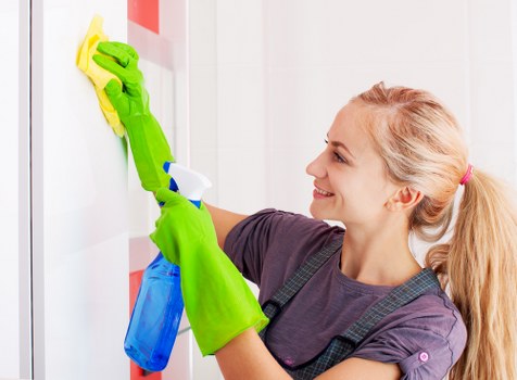 Clean glass windows and frames in a Maidavale property
