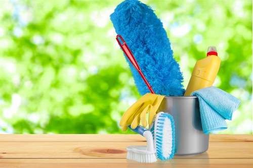 Maidavale Cleaner staff working safely during a professional cleaning service