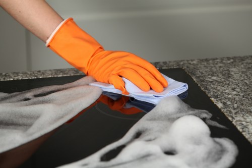 Professional deep cleaning in a Maidavale home kitchen
