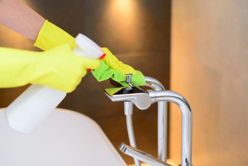 Maidavale Cleaner secure payment options displayed with bank and digital transfer visuals