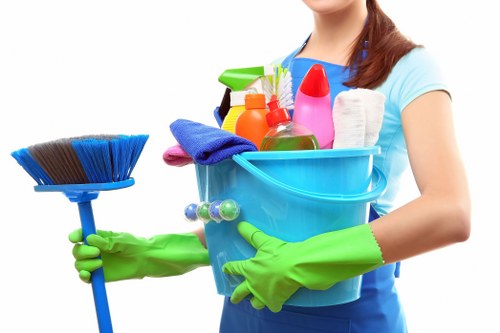 Cleaners performing detailed one off cleaning in a Maidavale property