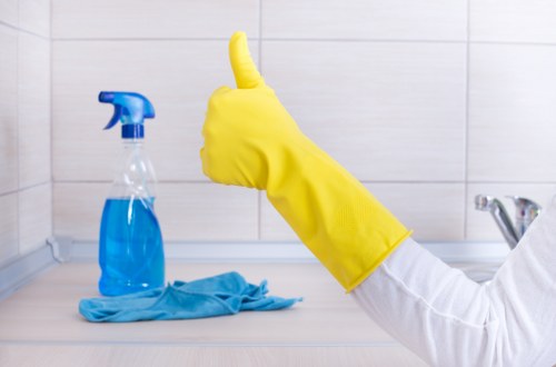Cleaner in Maidavale refreshing a well-kept living environment