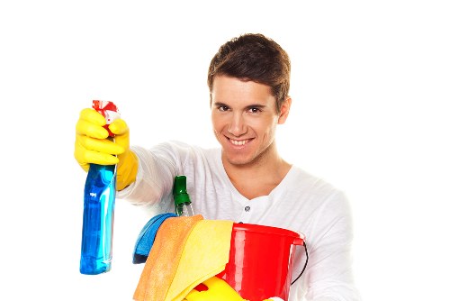 Risk assessment being completed before a cleaning job begins
